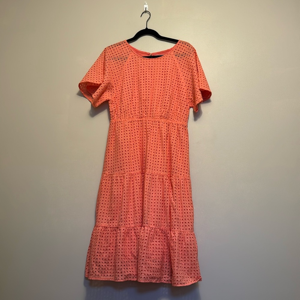 Size XL salmon pink dress. High quality, never worn!